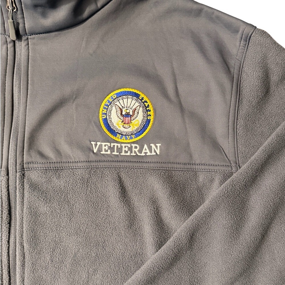 Gray Full Zip United States Navy embroidered logo‎ Size XXL